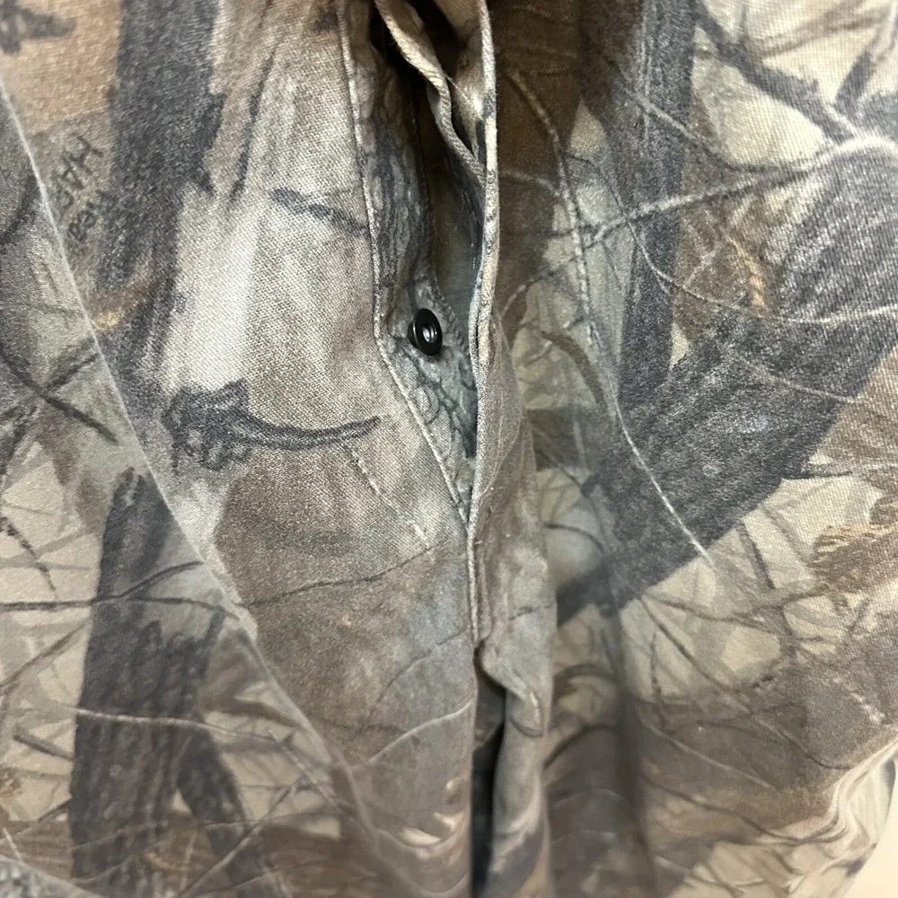 Vintage Liberty Real Tree Hardwoods Camo Overalls Hunting Fishing 42 x 31